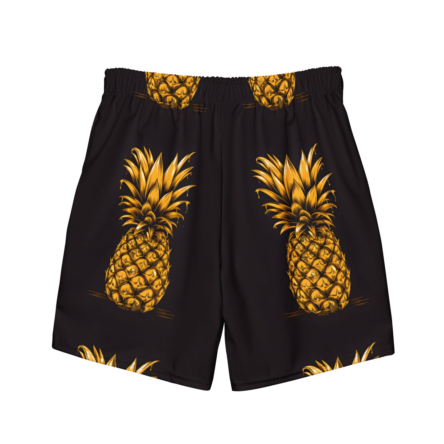 Pineapple Upside All-Over Print Recycled Mens Swim Trunks