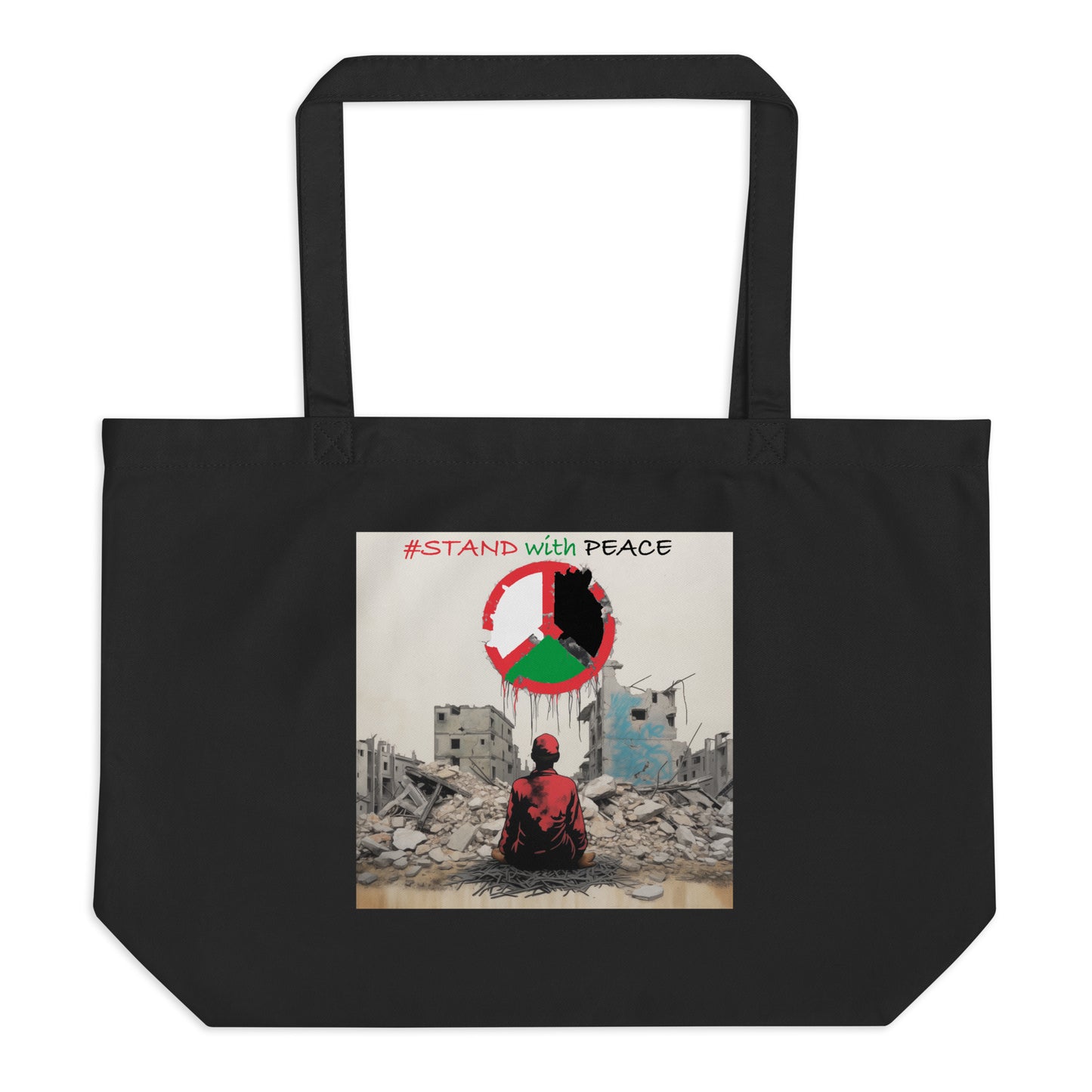 Palestine Large organic tote bag