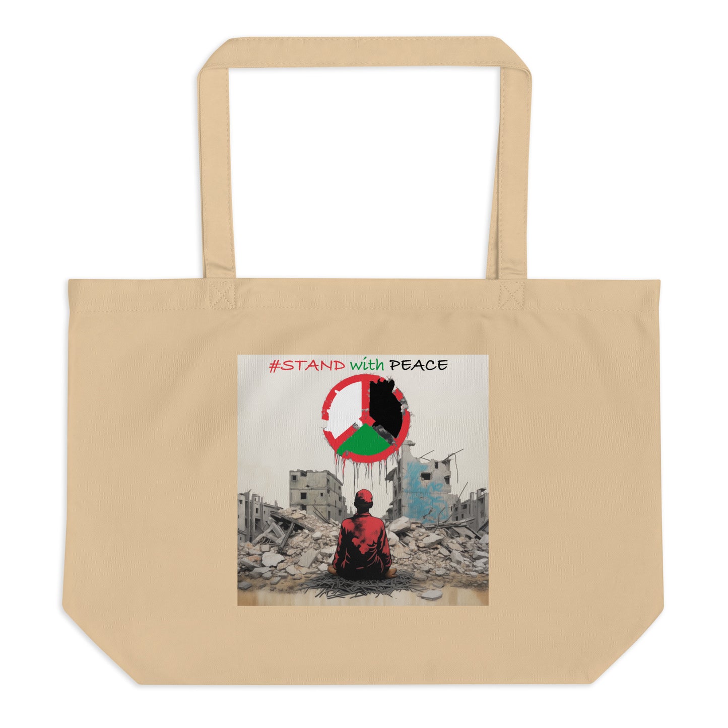 Palestine Large organic tote bag